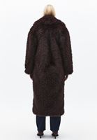 Bayan Kahverengi Oversize Vegan Kürk Kaban