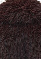 Bayan Kahverengi Oversize Vegan Kürk Kaban