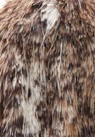 Bayan Çok Renkli Oversize Vegan Kürk Kaban