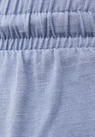 Bayan Mavi Keten Karışımlı Carrot-Fit Pantolon
