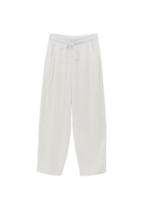 Keten Baggy-Fit Pantolon ve Gömlek Kombini