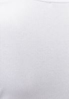 Bayan Beyaz Modal Düğme Detaylı Tişört