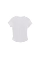 Bayan Beyaz Modal Düğme Detaylı Tişört