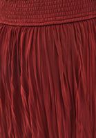 Bayan Bordo Yüksek Bel Midi Etek