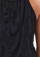 Bayan Siyah Bağlama Detaylı Bluz