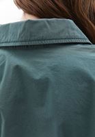 Bayan Yeşil Cep Detaylı Crop Gömlek