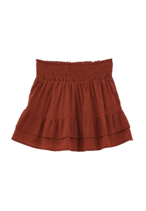 Yüksek Bel Mini Etek ve Bluz Kombini