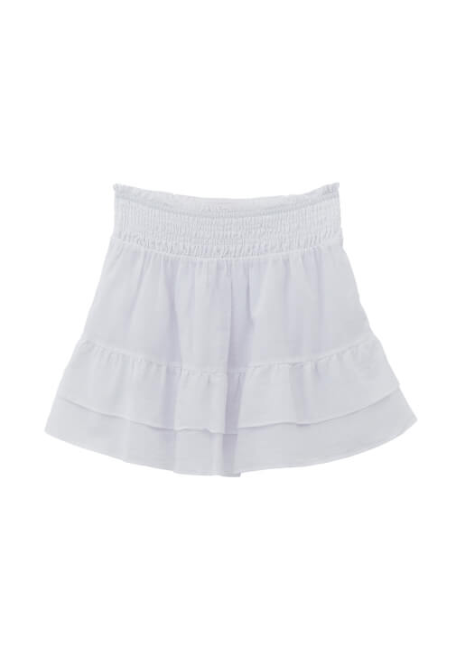 Gipeli Etek ve Fırfırlı Bluz Kombini