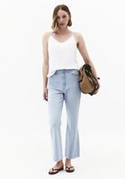 Bayan Mavi Kick Flare Denim Pantolon