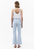 Bayan Mavi Kick Flare Denim Pantolon