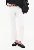 Bayan Beyaz Kick Flare Denim Pantolon