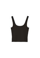 Bayan Siyah Pamuklu U Yaka Atlet