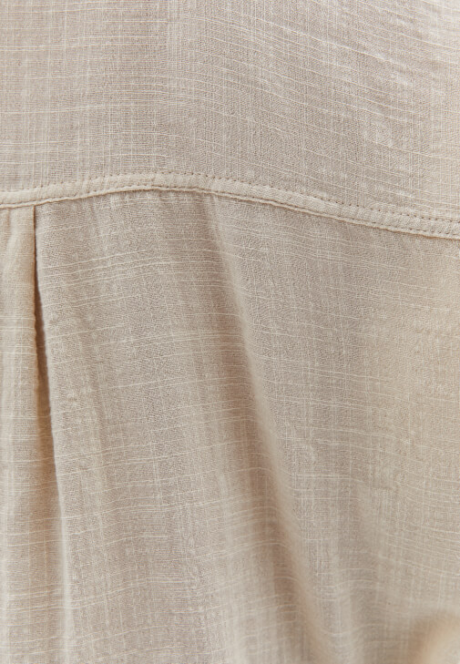 Oversize Gömlek ve Tencel Denim Şort Kombini