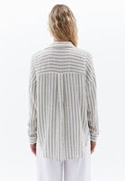 Bayan Çok Renkli Oversize Cepli Gömlek