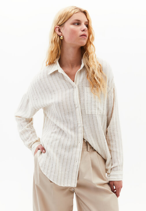 Gömlek ve Modal Culotte Pantolon Kombini