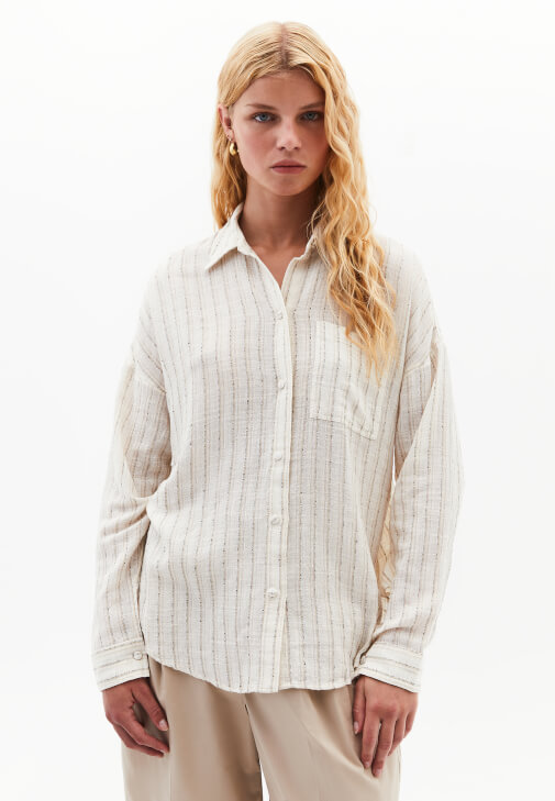 Gömlek ve Modal Culotte Pantolon Kombini