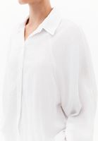 Bayan Beyaz Balon Kollu Oversize Gömlek