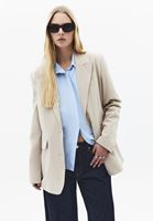 Bayan Bej Boyfriend Blazer Ceket