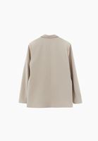 Bayan Bej Boyfriend Blazer Ceket
