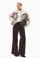 Bayan Krem Polo Yaka Ajurlu Kazak