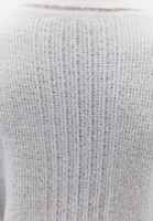 Bayan Krem Polo Yaka Ajurlu Kazak