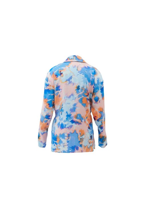 Kuşaklı Saten Gömlek ve Saten Pantolon Kombini