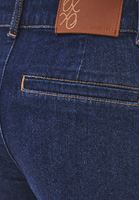 Bayan Lacivert Orta Bel Denim Şort