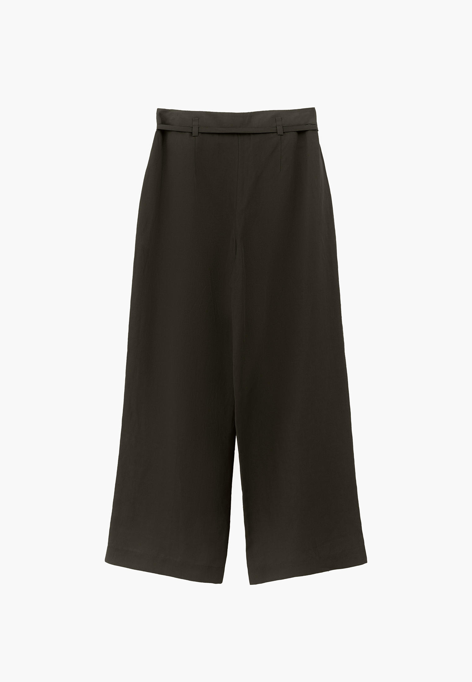 So-koページ Yeşil Keten Karışımlı Straight-Fit Pantolon ( TENCEL™ ) 26KOX