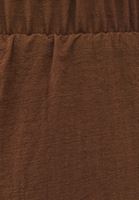 Bayan Kahverengi Yırtmaçlı Wide-Leg Pantolon