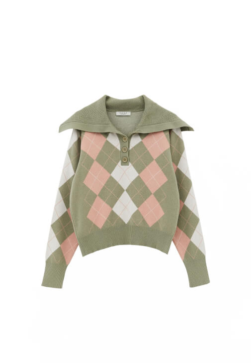 Jakarlı Kazak ve Denim Pantolon Kombini