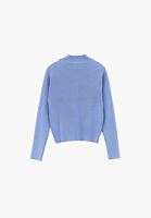 Bayan Çok Renkli Yüksek Yaka Jakarlı Hırka