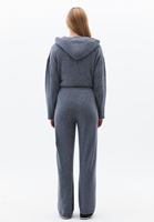 Bayan Füme Yün Karışımlı Straight-Fit Pantolon