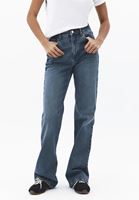 Bayan Mavi Bootcut Denim Pantolon
