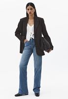 Bayan Mavi Bootcut Denim Pantolon