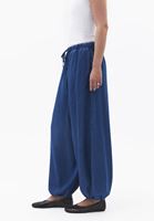 Bayan Mavi Büzgülü Denim Balon Pantolon ( TENCEL™ )