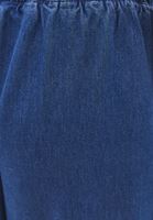 Bayan Mavi Büzgülü Denim Balon Pantolon ( TENCEL™ )