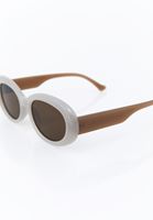 Bayan Çok Renkli Oval Çerçeveli Güneş Gözlüğü