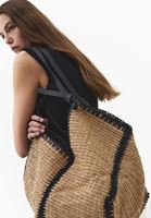 Bayan Siyah Hasır Çanta