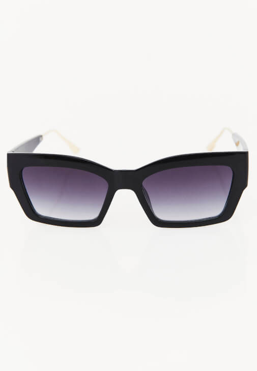 Siyah Çerçeve Detaylı Güneş Gözlüğü