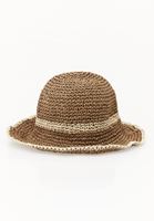 Bayan Kahverengi Hasır Bucket Şapka