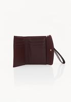 Bayan Kırmızı Dokulu Cüzdan