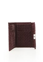 Bayan Bordo Tokalı Süet Cüzdan