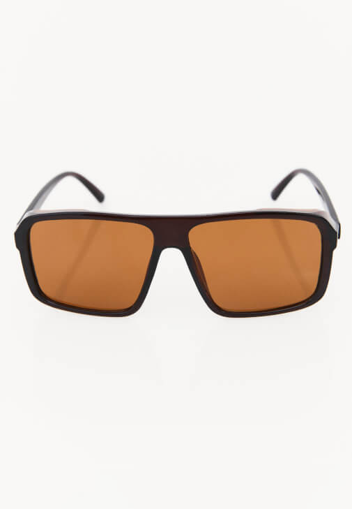 Kahverengi Çerçeve Detaylı Güneş Gözlüğü