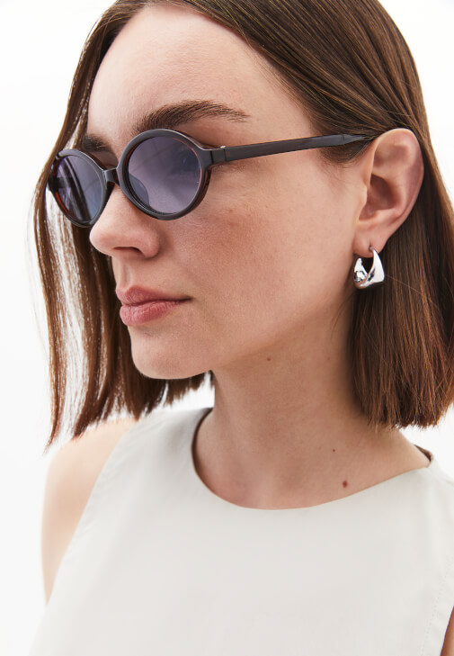 Kahverengi Çerçeve Detaylı Güneş Gözlüğü