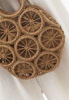 Bayan Kahverengi Hasır Detaylı Çanta