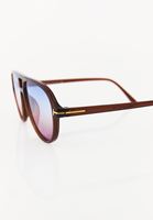 Bayan Bordo Çerçeve Detaylı Güneş Gözlüğü