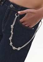 Bayan Gümüş Taş Detaylı Anahtarlık