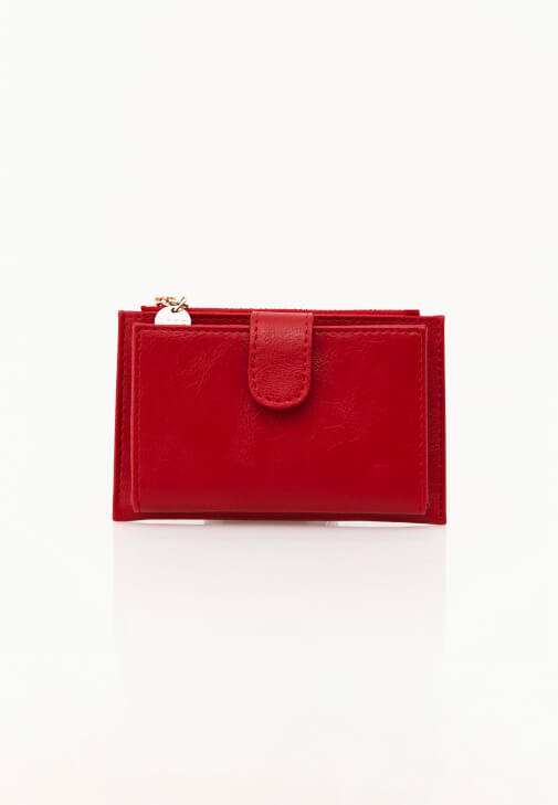 Kırmızı Kartlık Detaylı Cüzdan
