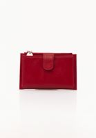 Bayan Kırmızı Kartlık Detaylı Cüzdan