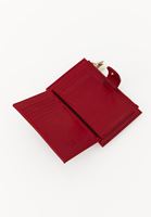 Bayan Kırmızı Kartlık Detaylı Cüzdan